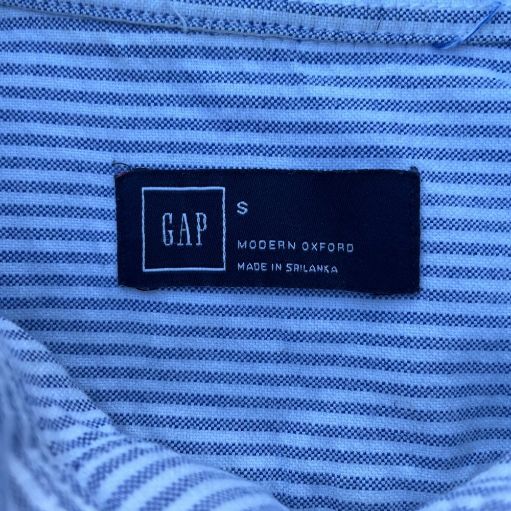 Cap Men Button Down Shirt Modern Oxford Long Sleev - Picture 3 of 7